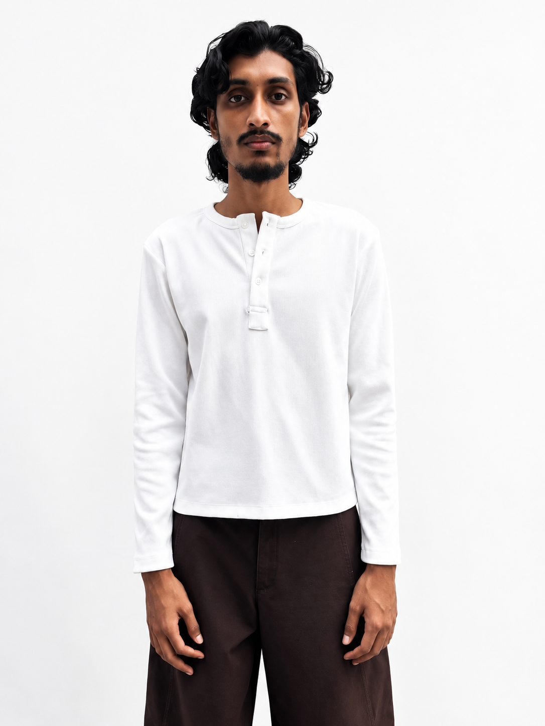 Henley T-shirt| Crop Fit Henley tshirt